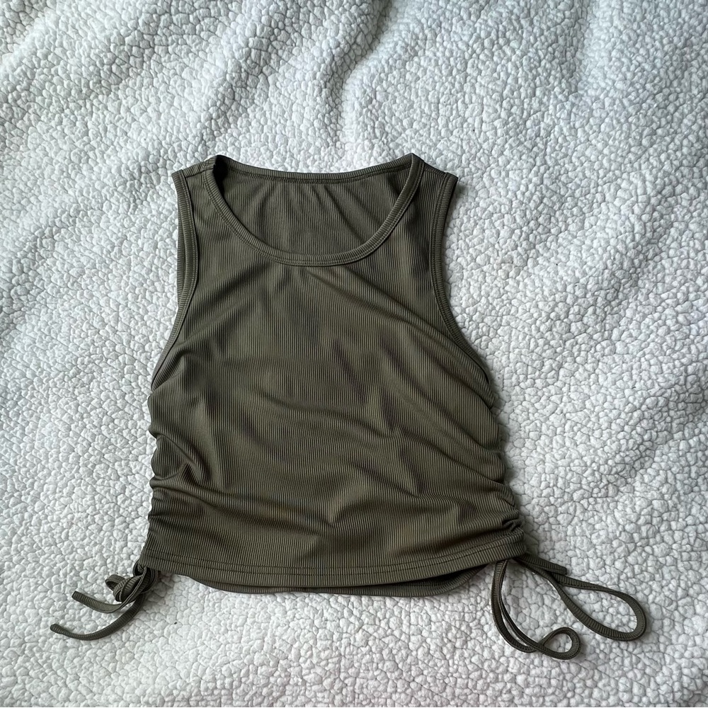 SHEIN Side-Tie Cropped Tank Top